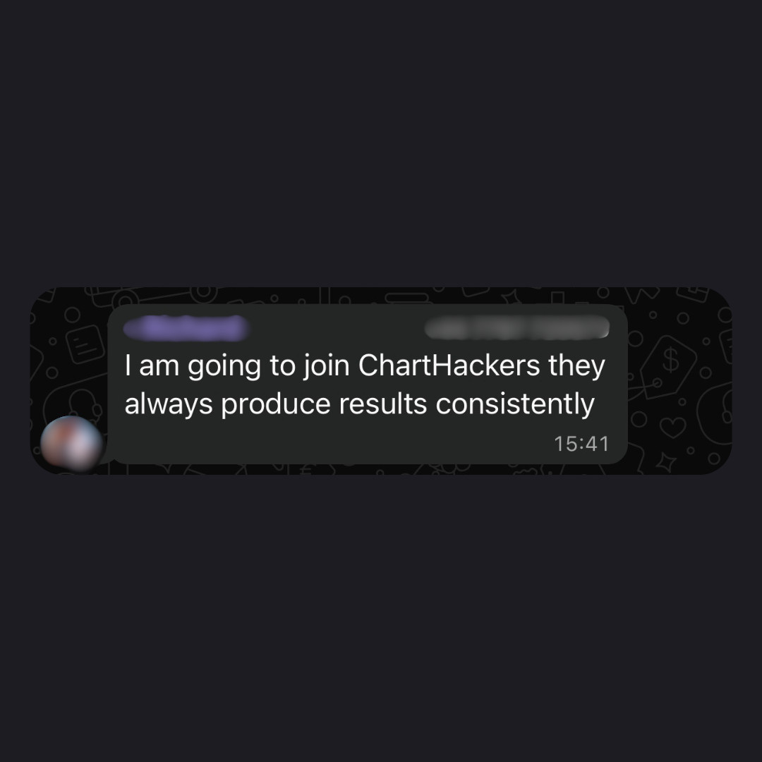 Community message about joining ChartHackers for consistent results